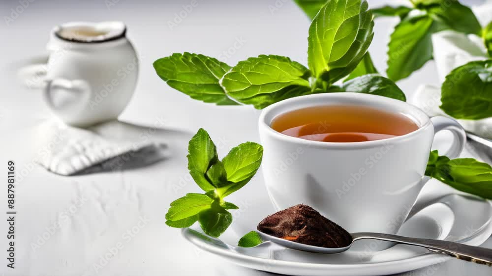  A moment of tranquility with a warm cup of tea