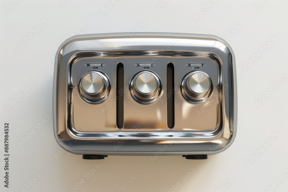 Stainless Steel Toaster with Control Knobs
Stainless Steel Toaster with Control Knobs