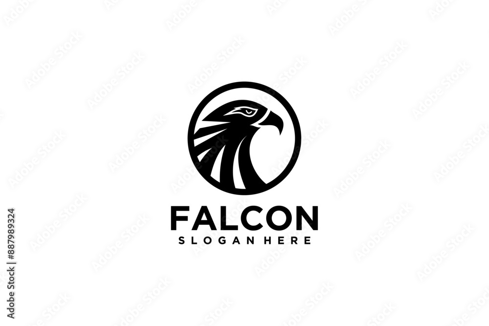 falcon, eagle security logo design template vector falcon, eagle security logo design template vector