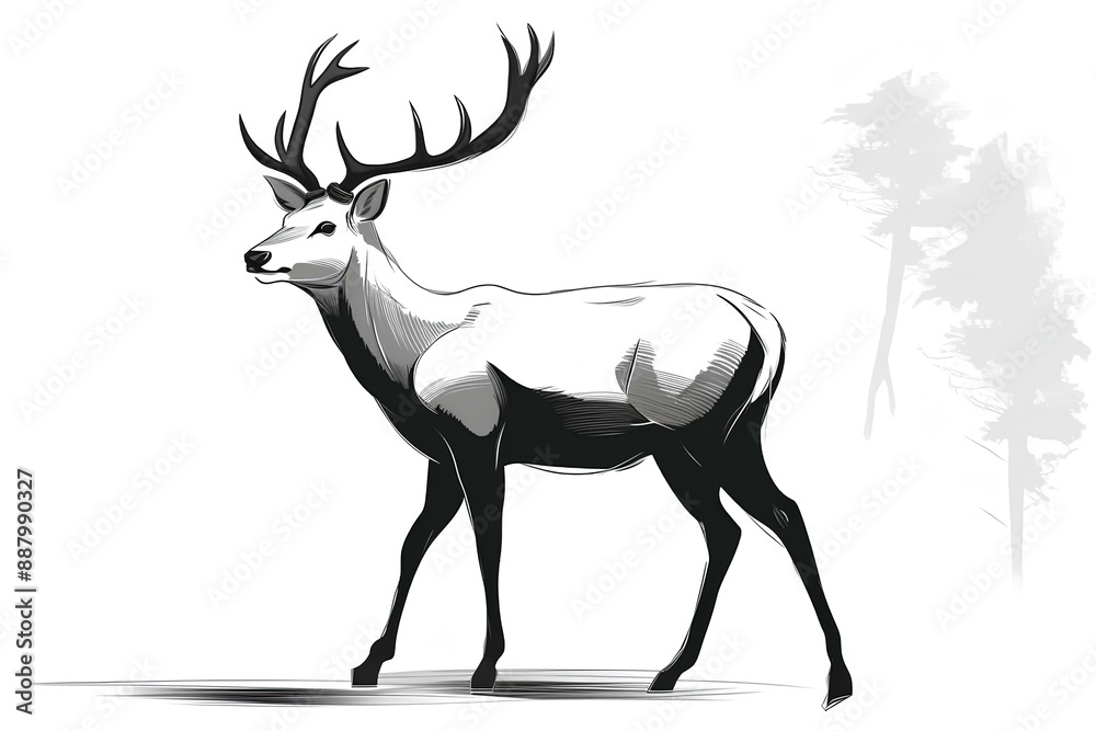 deer vector made by midjourney deer vector made by midjourney