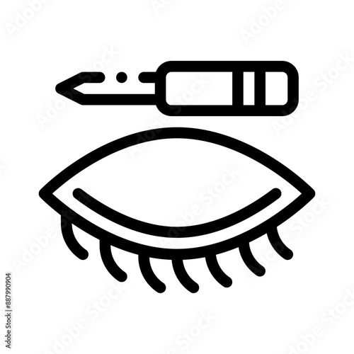 eyeliner line icon