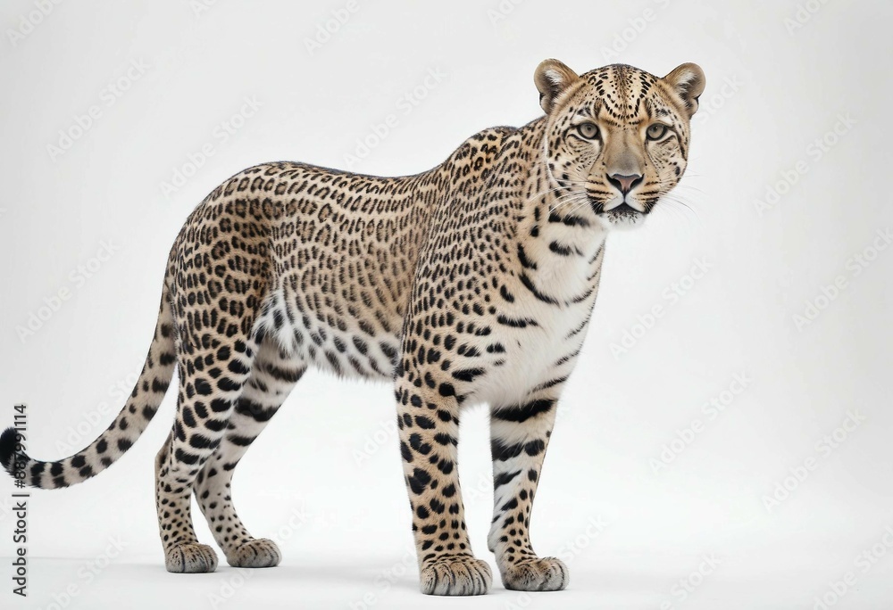 portrait of A leopard, isolated white background
portrait of A leopard, isolated white background