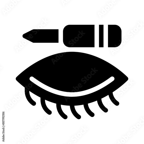 eyeliner glyph icon