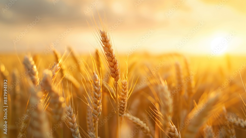 Majestic Golden Wheat Fields Bathed in Sunlight Majestic Golden Wheat Fields Bathed in Sunlight