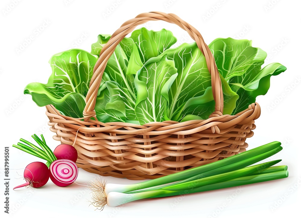 fresh vegetables in basket