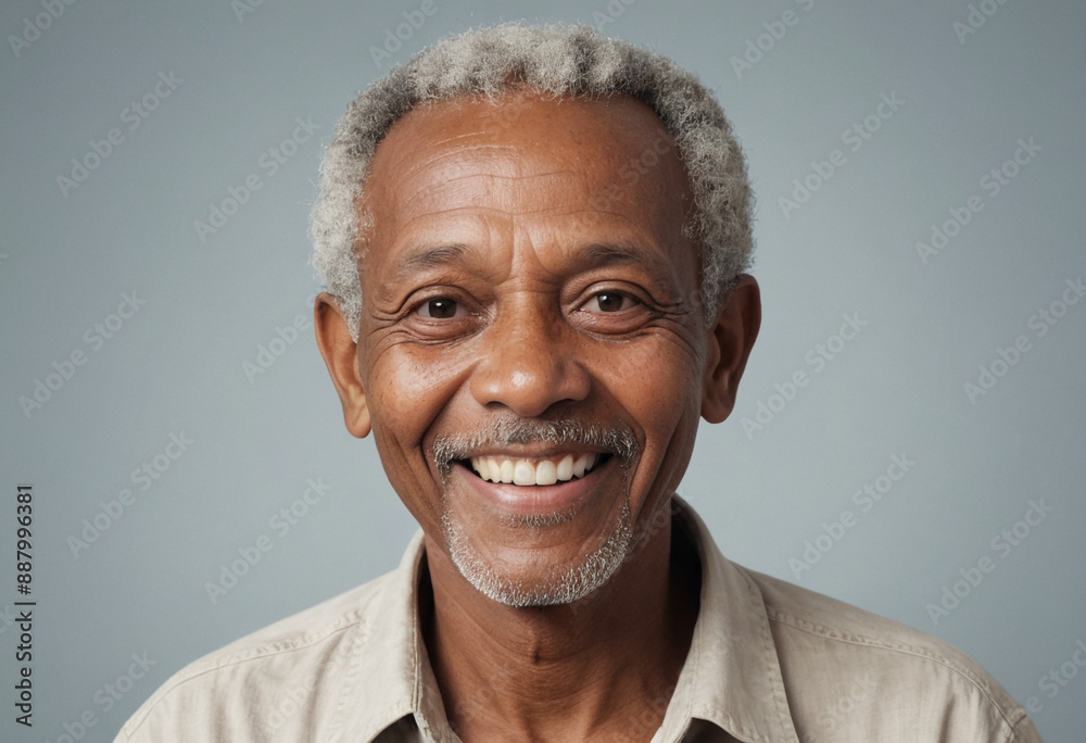 Portrait view of a regular happy smiling Madagascar old man, ultra realistic, candid, social media, avatar image, plain solid background Portrait view of a regular happy smiling Madagascar old man, ultra realistic, candid, social media, avatar image, plain solid background