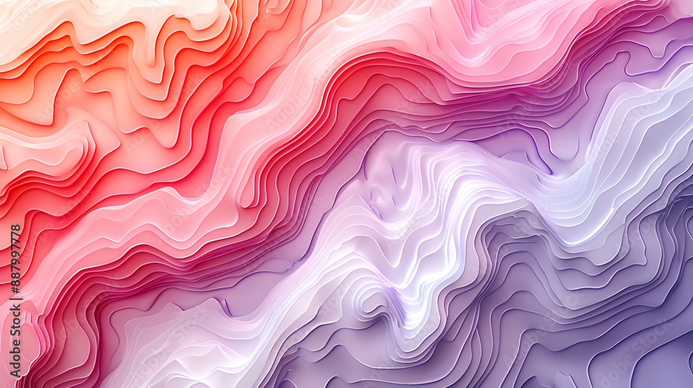Vibrant Abstract Topographic Art with Gradient Colors Vibrant Abstract Topographic Art with Gradient Colors