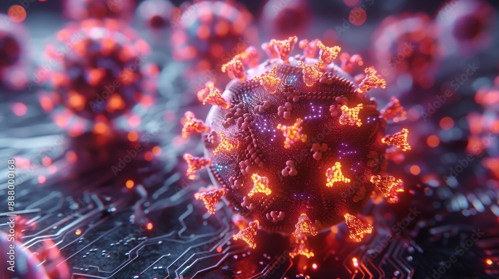 A close-up digital rendering of a virus, symbolizing the potential of AI in predicting and mitigating infectious disease outbreaks. A close-up digital rendering of a virus, symbolizing the potential of AI in predicting and mitigating infectious disease outbreaks.