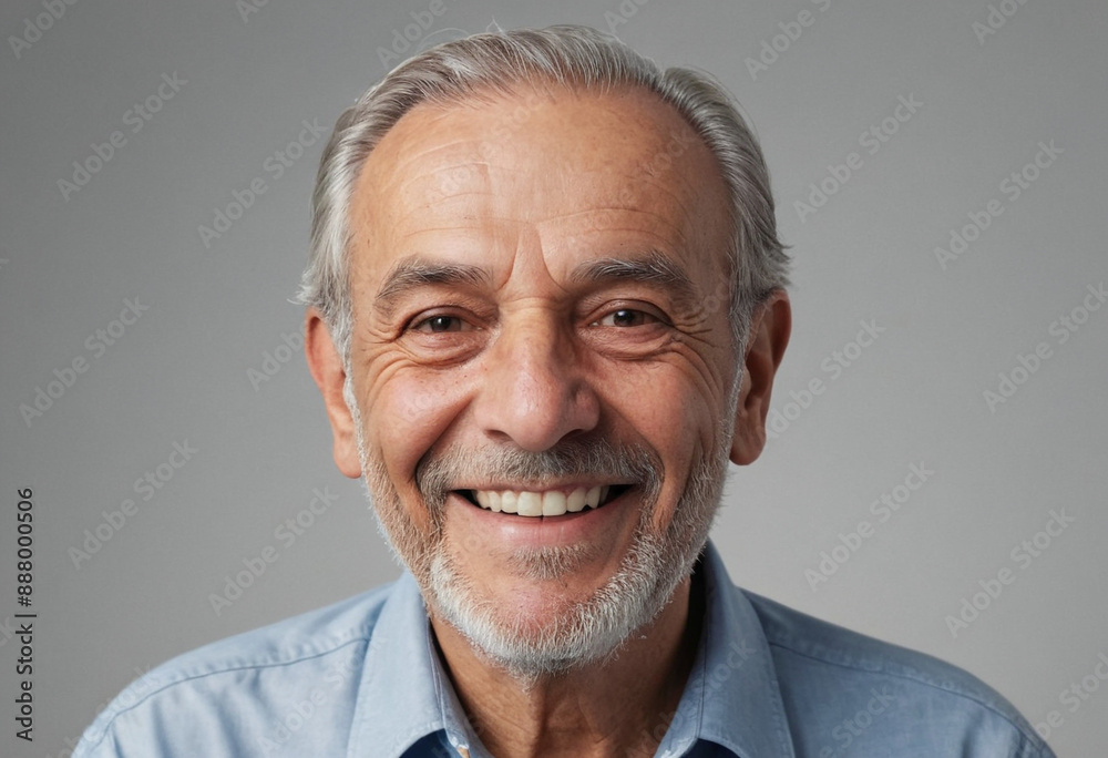 Portrait view of a regular happy smiling Lebanon old man, ultra realistic, candid, social media, avatar image, plain solid background Portrait view of a regular happy smiling Lebanon old man, ultra realistic, candid, social media, avatar image, plain solid background