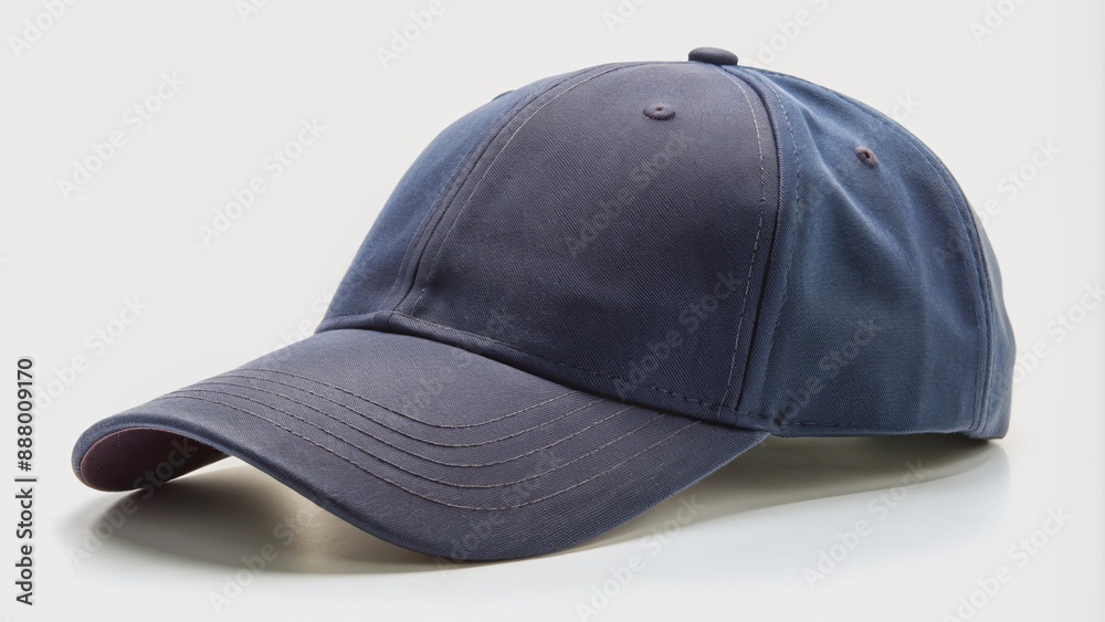 Empty adjustable baseball cap isolated on white background, allowing for easy branding and customization with logos, colors, and designs for promotional products. Empty adjustable baseball cap isolated on white background, allowing for easy branding and customization with logos, colors, and designs for promotional products.