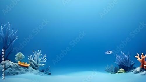 minimalistic background sea themed