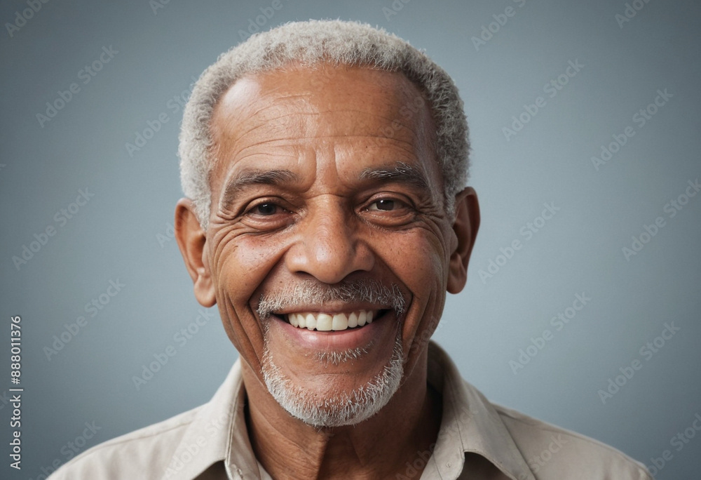 Portrait view of a regular happy smiling Dominican Republic old man, ultra realistic, candid, social media, avatar image, plain solid background Portrait view of a regular happy smiling Dominican Republic old man, ultra realistic, candid, social media, avatar image, plain solid background