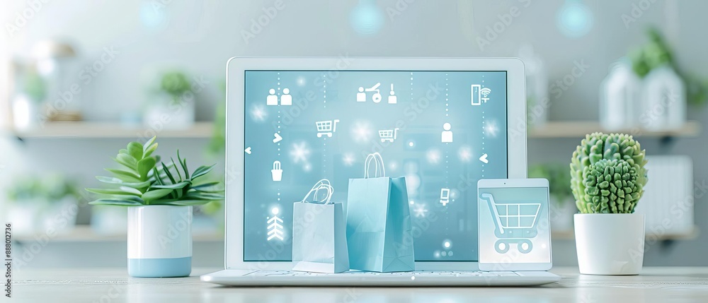 An advanced product recommendation engine powered by AI, illustrating innovative e-commerce solutions in a personalized and intelligent style An advanced product recommendation engine powered by AI, illustrating innovative e-commerce solutions in a personalized and intelligent style