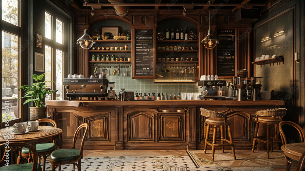 interior of a cafe shop, coffee shop interior of a cafe shop, coffee shop