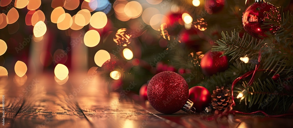 Selective focus on the Christmas background creates a beautiful copy space image Selective focus on the Christmas background creates a beautiful copy space image