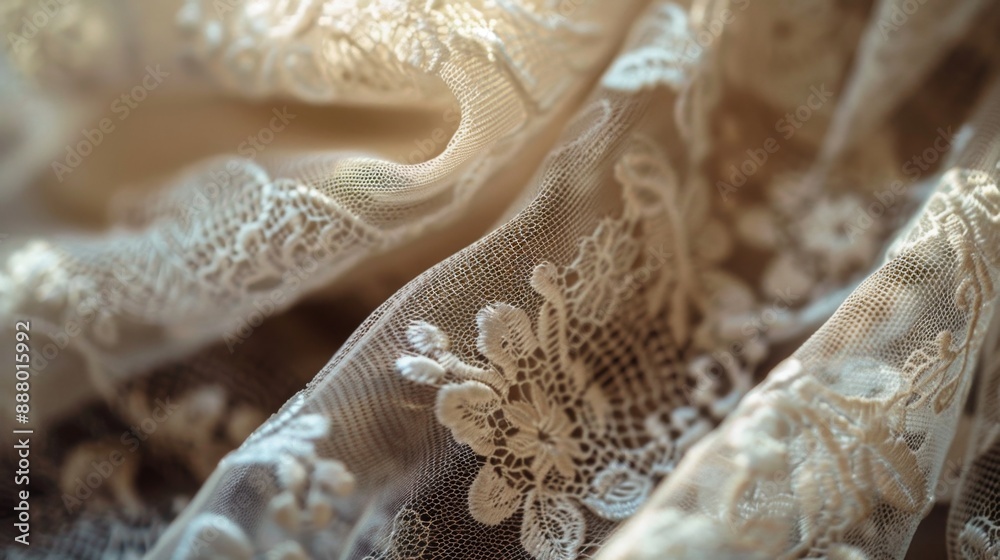 Delicate Lace Fabric. Delicate Lace Fabric.