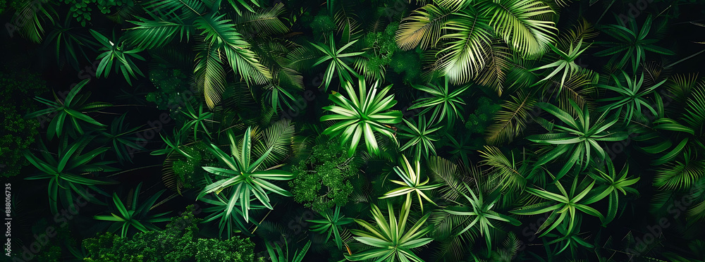 Lush Tropical Foliage Facebook Cover Photo with a Vibrant Array of Greenery from a Top-Down Perspective Lush Tropical Foliage Facebook Cover Photo with a Vibrant Array of Greenery from a Top-Down Perspective
