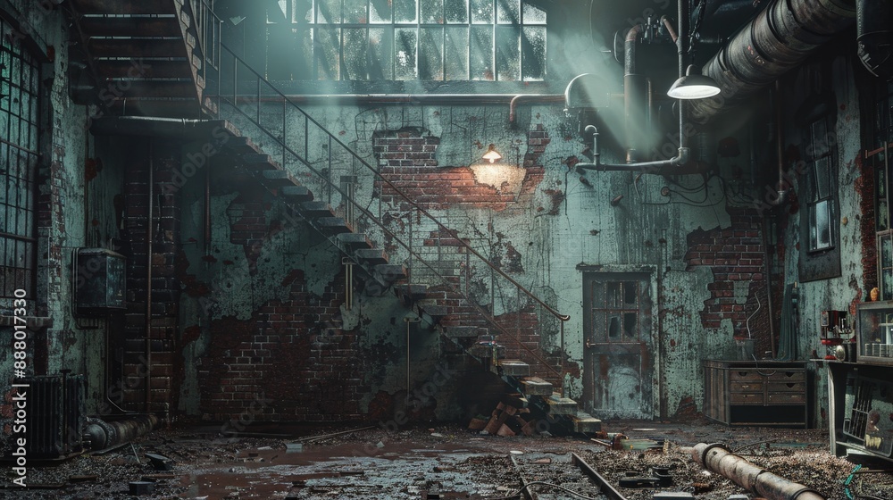 old abandoned factory