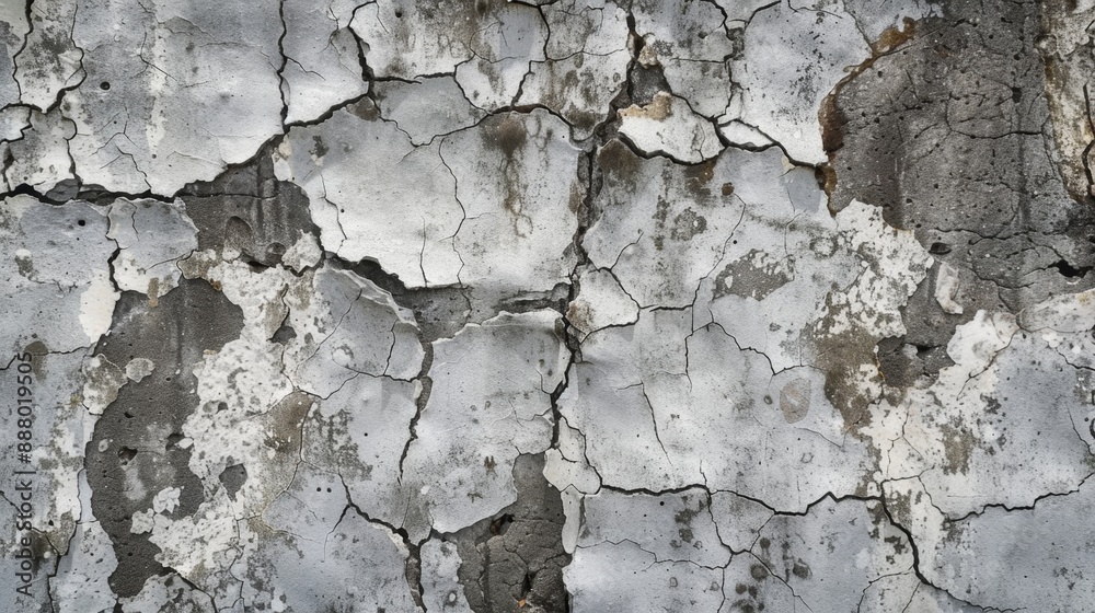Cracked and Peeling Concrete Wall Texture. Cracked and Peeling Concrete Wall Texture.