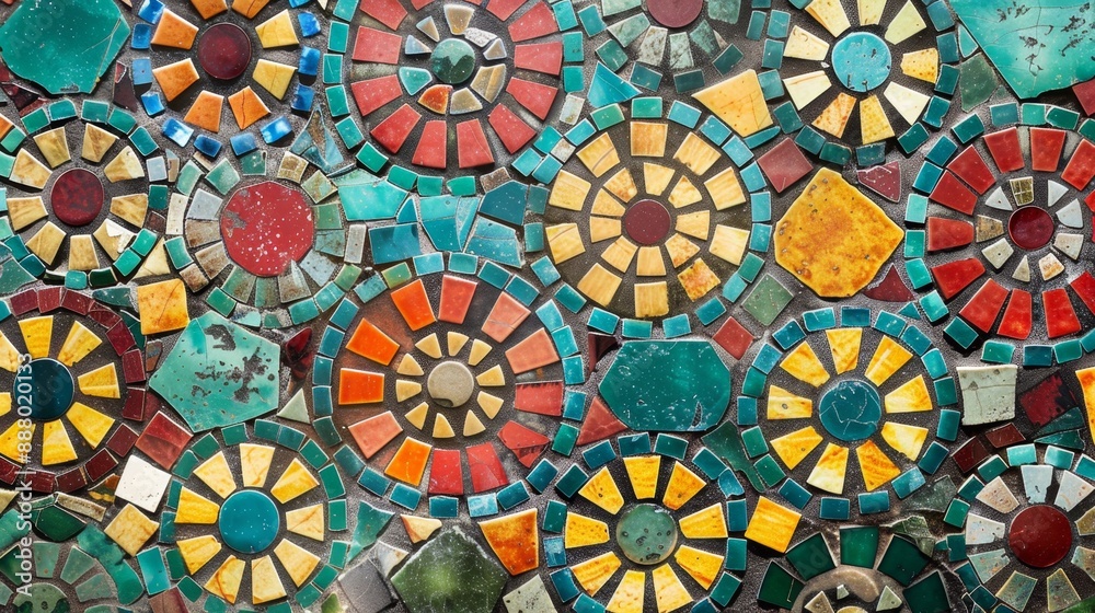 Colorful Mosaic Tile Background. Colorful Mosaic Tile Background.