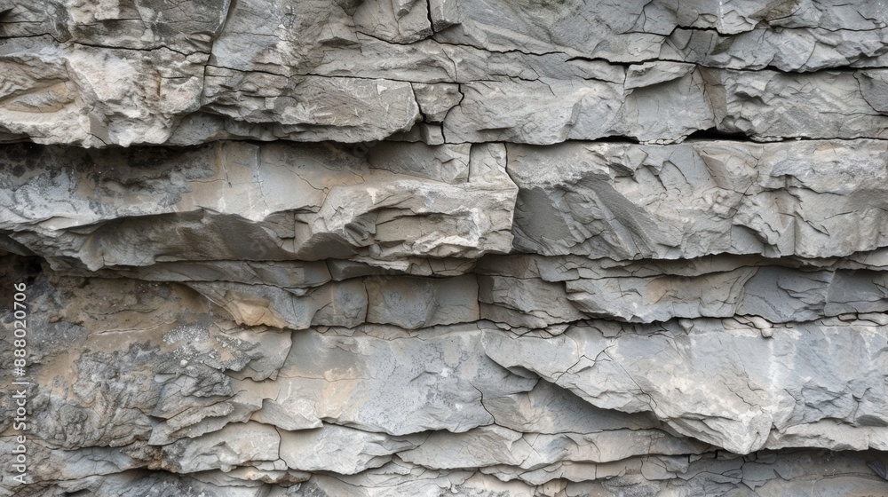 Gray Cracked Rock Face Texture. Gray Cracked Rock Face Texture.