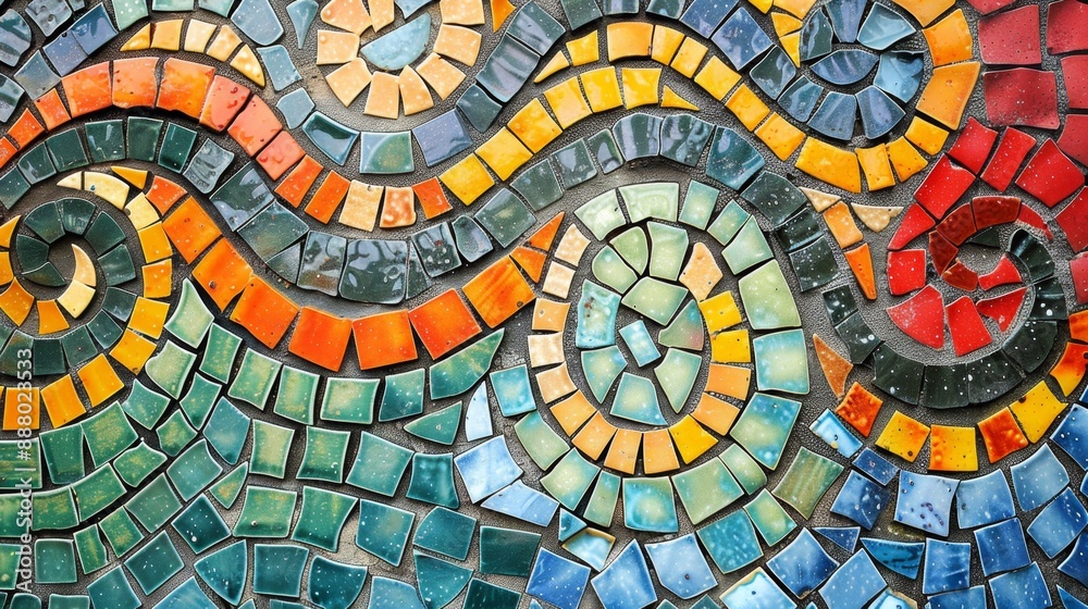 Fototapeta premium Colorful Mosaic Tiles Pattern