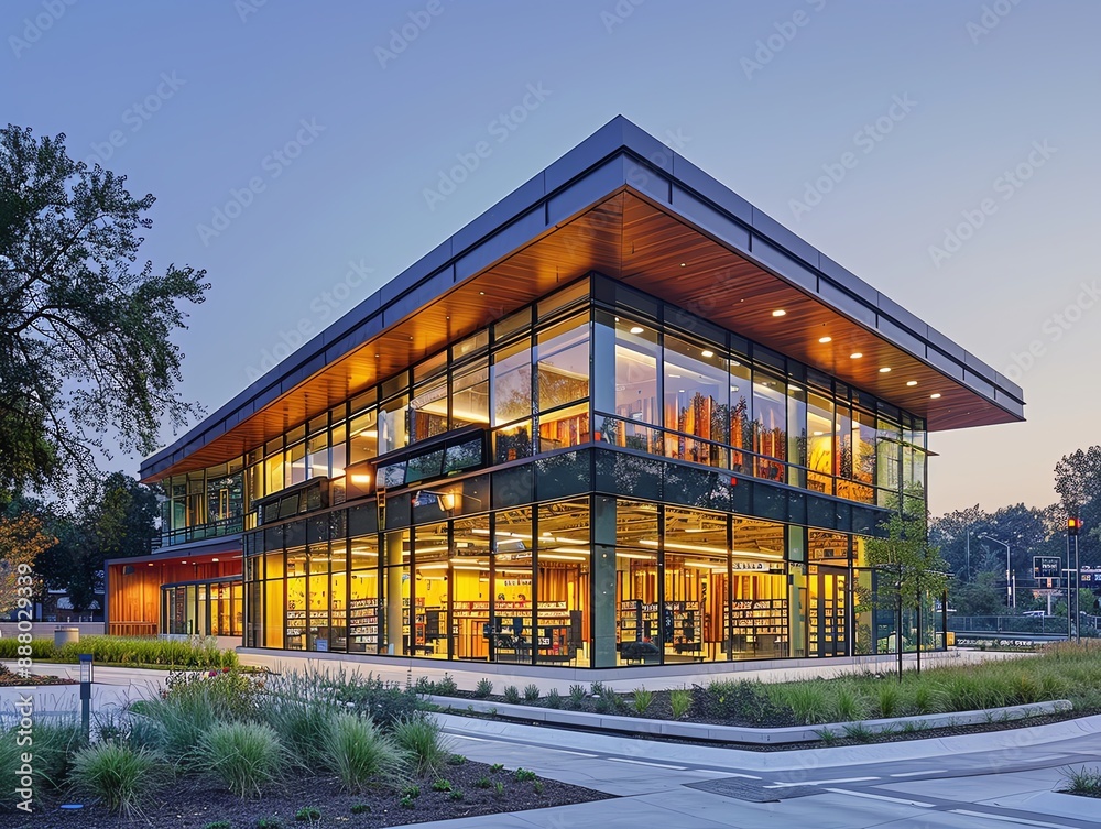 Contemporary cultural center with innovative design, art installations, and a vibrant community atmosphere Contemporary cultural center with innovative design, art installations, and a vibrant community atmosphere