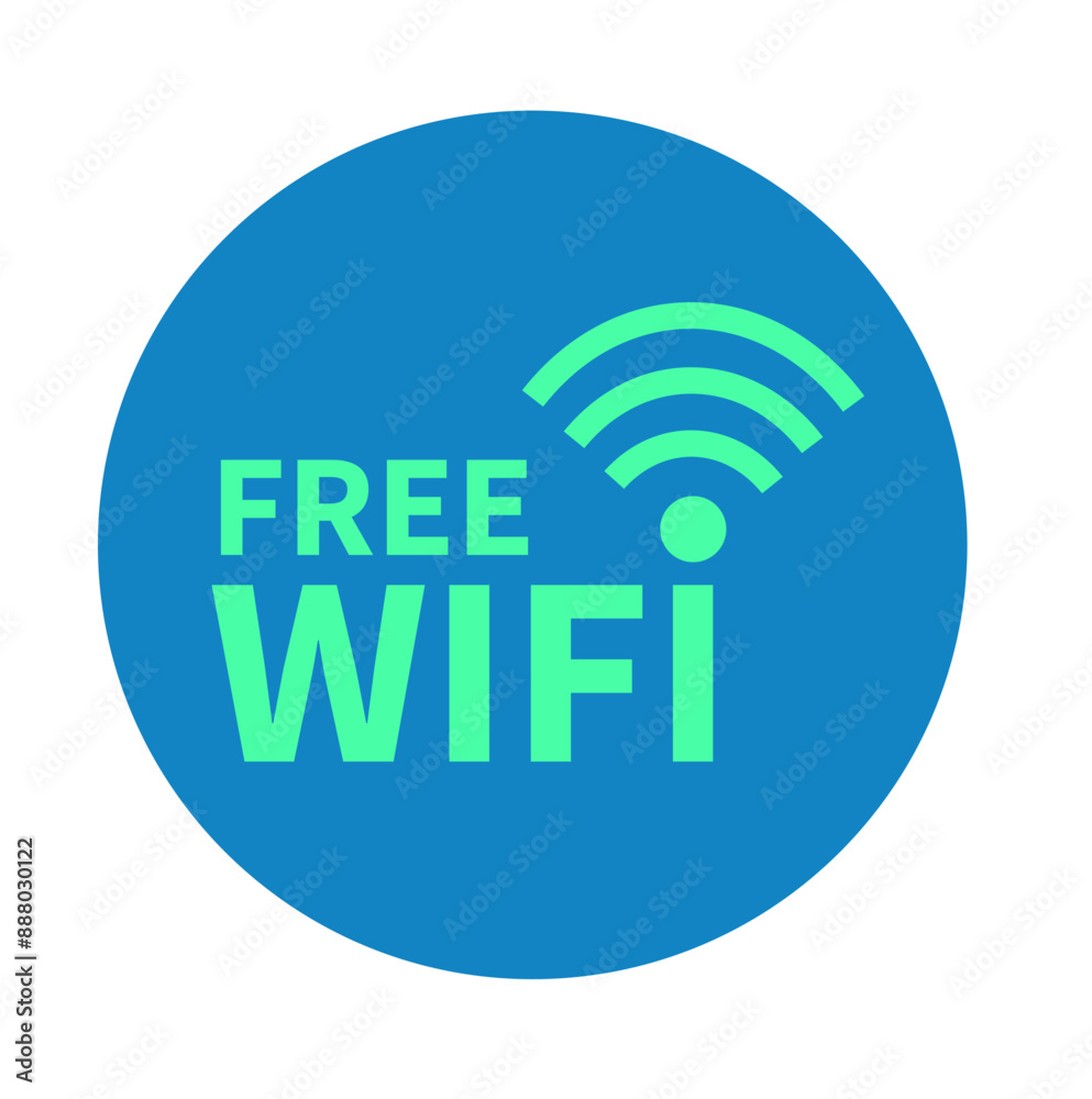 Wi-Fi signal symbols and an internet connectionic. Wi-Fi signal symbols and an internet connectionic.