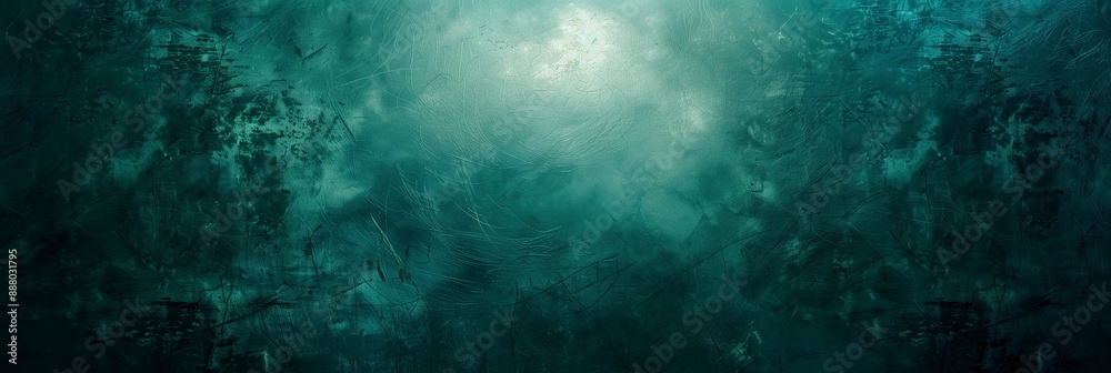 Grungy Moody green teal abstract background with a bright center, perfect for creating an atmospheric and mysterious feel in design projects. Grungy Moody green teal abstract background with a bright center, perfect for creating an atmospheric and mysterious feel in design projects.