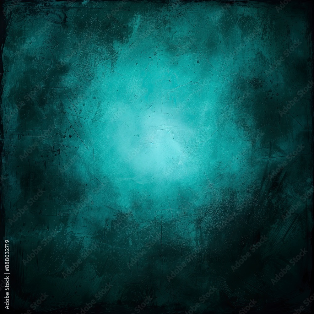 Grungy Moody green teal abstract background with a bright center, perfect for creating an atmospheric and mysterious feel in design projects. Grungy Moody green teal abstract background with a bright center, perfect for creating an atmospheric and mysterious feel in design projects.