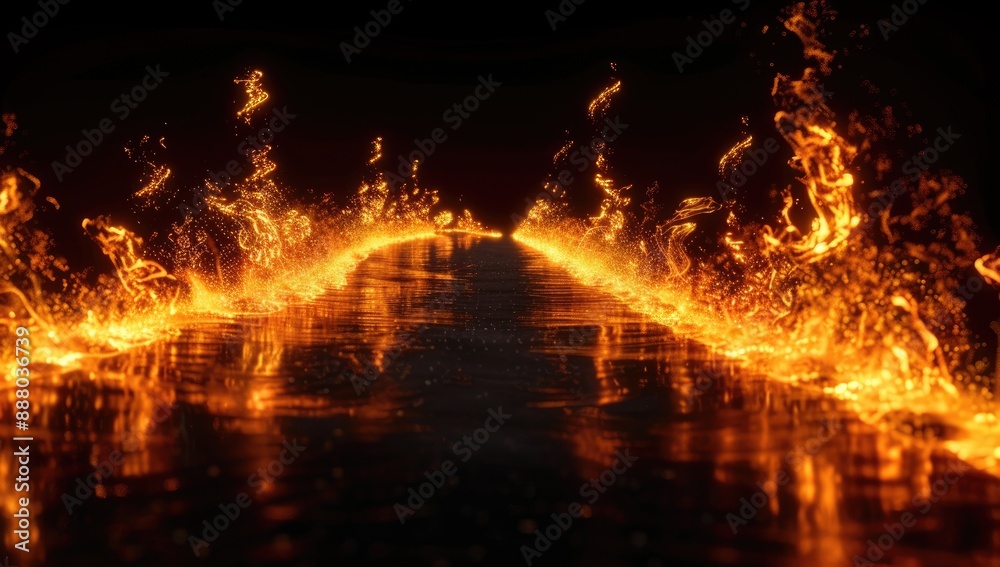 Pathway of Flames in Darkness Pathway of Flames in Darkness