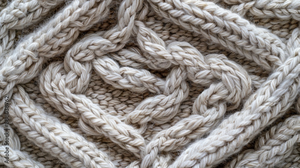 Beige Knitted Wool Fabric Background Texture. Beige Knitted Wool Fabric Background Texture.