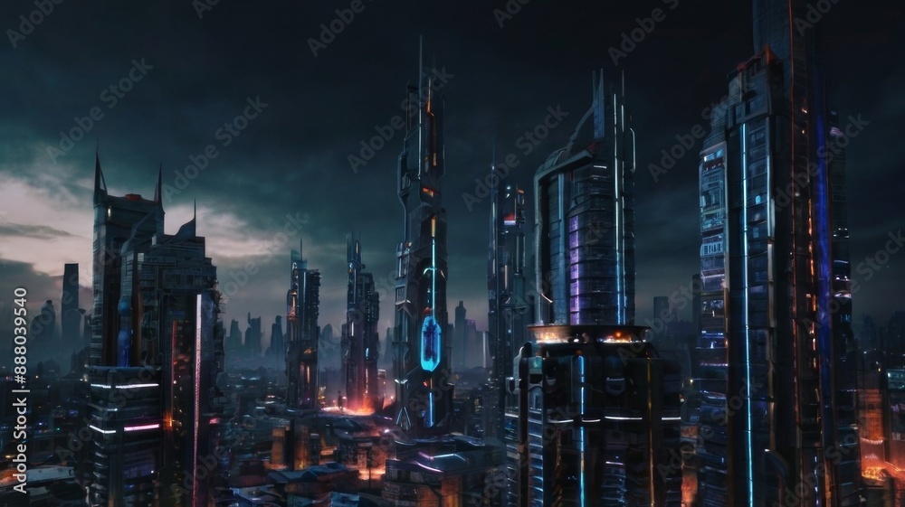 Abstract city for gaming background Abstract city for gaming background