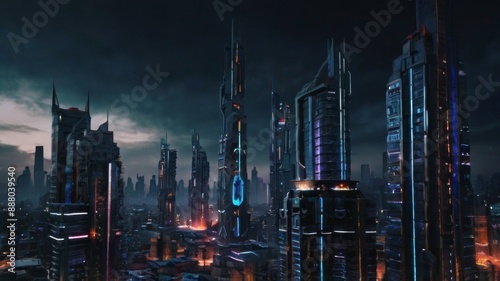 Wallpaper Mural Abstract city for gaming background  Torontodigital.ca