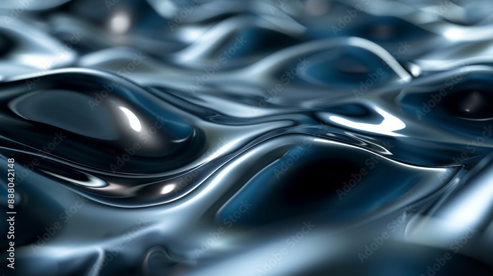 Abstract Blue Liquid Background. Abstract Blue Liquid Background.