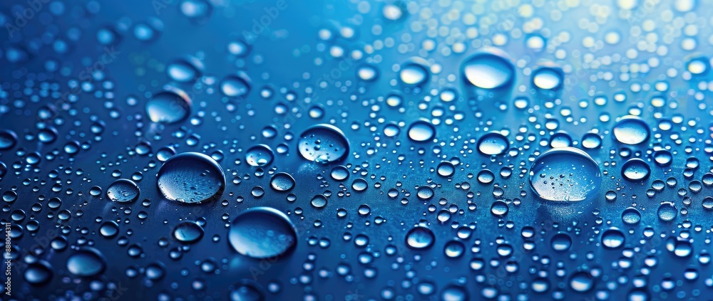Close-Up of Water Droplets on Surface