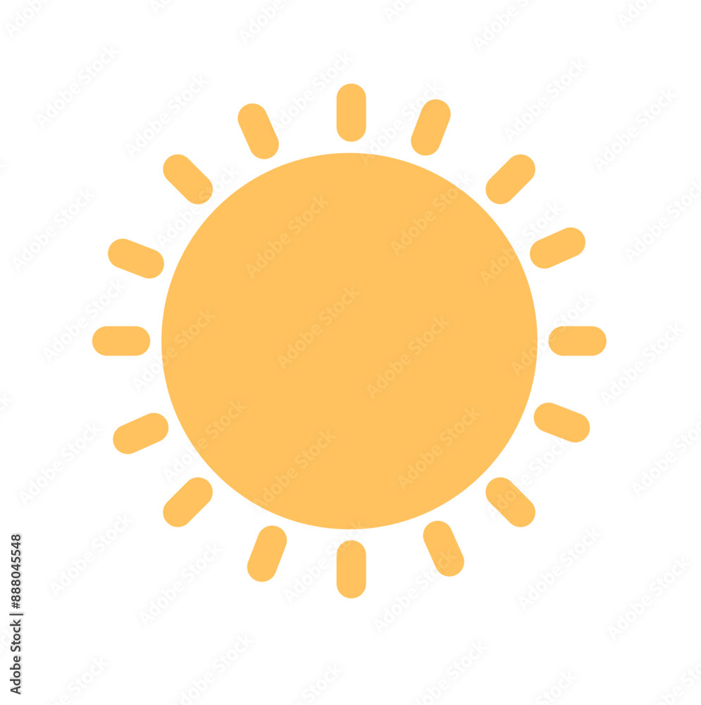 Sun icon vector. The Weather category. summer, sunlight. Sun icon vector. The Weather category. summer, sunlight.