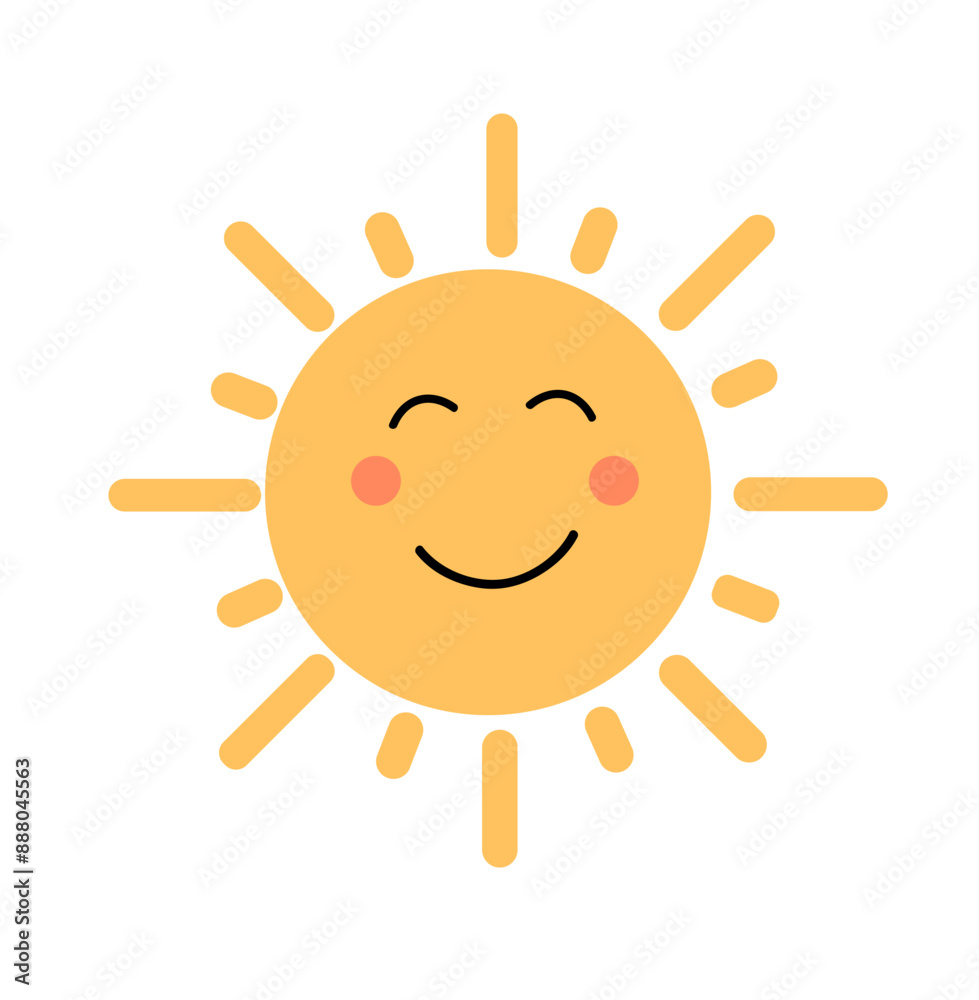 Sun icon vector. The Weather category. summer, sunlight. Sun icon vector. The Weather category. summer, sunlight.