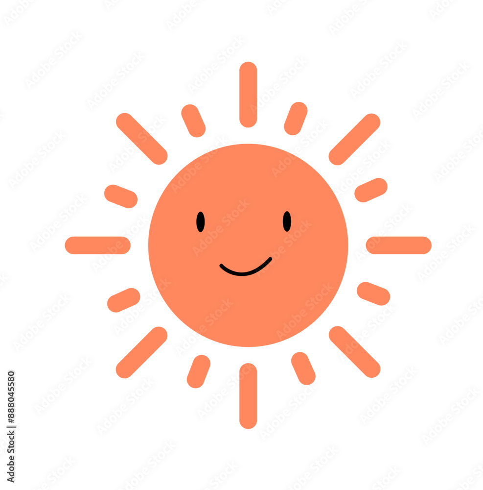 Sun icon vector. The Weather category. summer, sunlight. Sun icon vector. The Weather category. summer, sunlight.