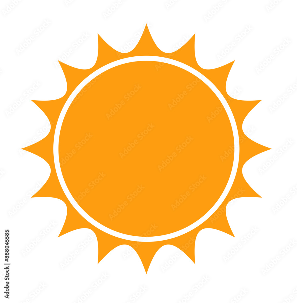 Sun icon vector. The Weather category. summer, sunlight. Sun icon vector. The Weather category. summer, sunlight.