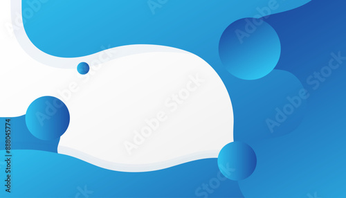 Abstract blue liquid wave background. Fluid composition of shapes. Creative illustration for poster, web, landing, page, cover, EPS 10
