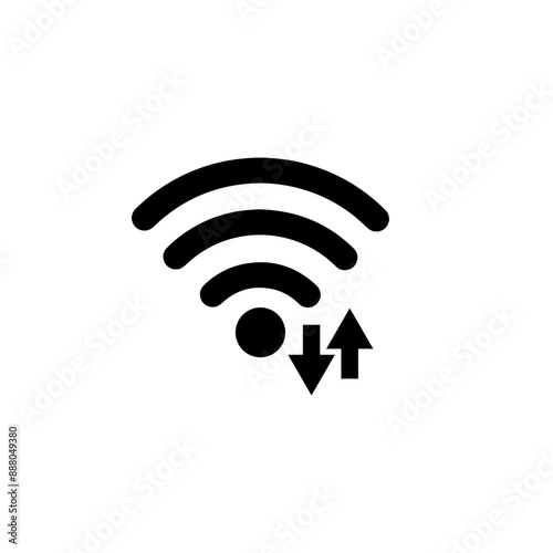 wi fi symbol connecting area simple icon