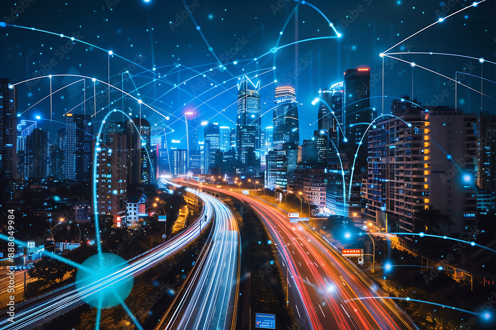 Implementing IoT to improve urban infrastructure and services, enhancing efficiency and connectivity in smart cities.
