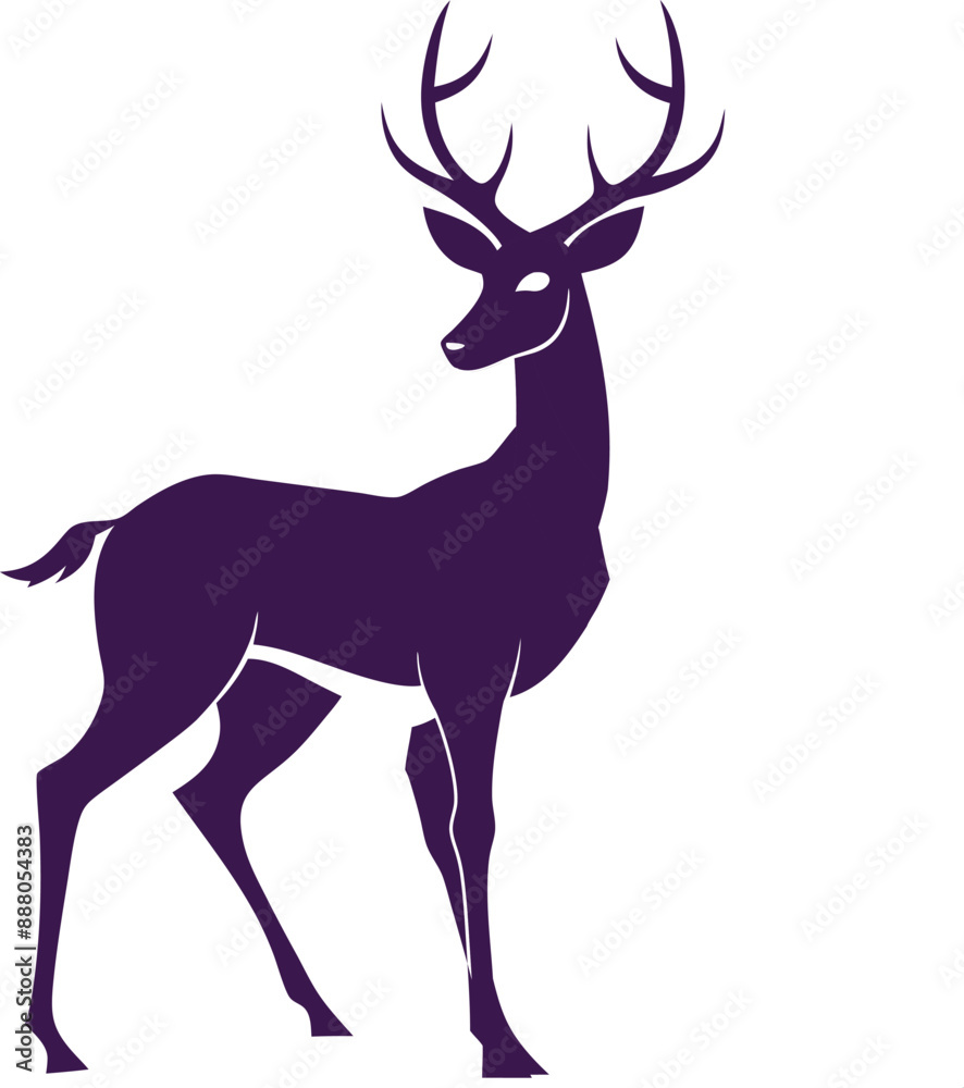 deer silhouette vector illustration deer silhouette vector illustration