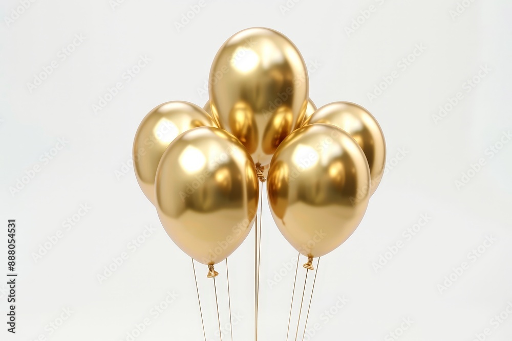 Shiny Gold Balloon Numbers 0-9 on White Background in 4K Resolution - Elegant Party Decorations and Celebratory Elements Shiny Gold Balloon Numbers 0-9 on White Background in 4K Resolution - Elegant Party Decorations and Celebratory Elements