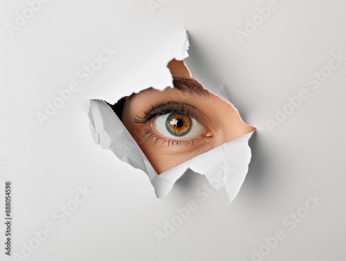 eye in hole photo