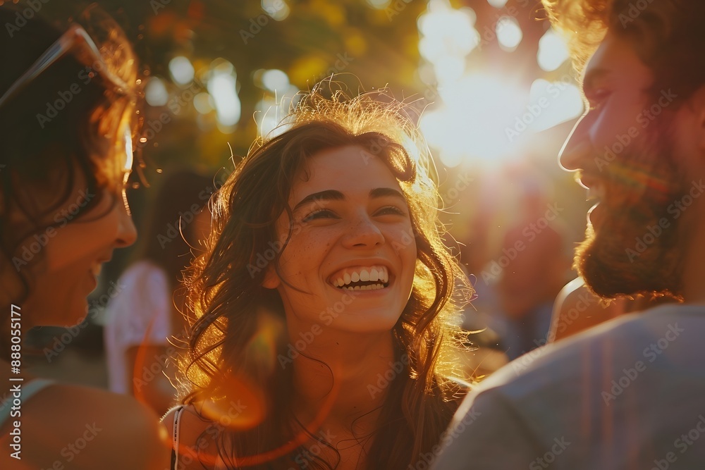 A group of friends sharing a joyful and vibrant moment in a park celebrating their friendship and A group of friends sharing a joyful and vibrant moment in a park celebrating their friendship and