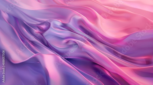 Abstract Pink and Purple Draped Fabric.