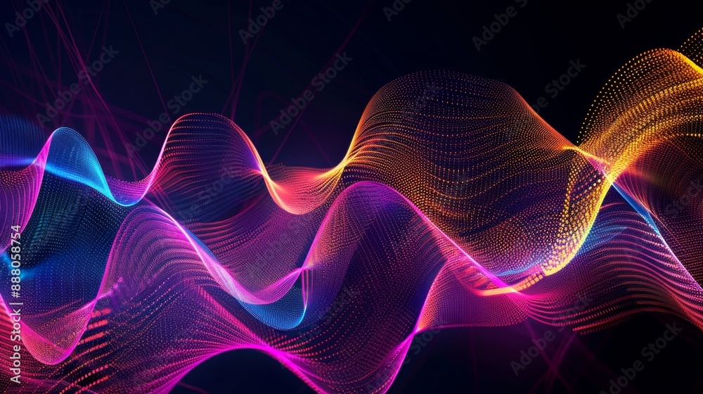 Abstract Colorful Waves of Light. Abstract Colorful Waves of Light.