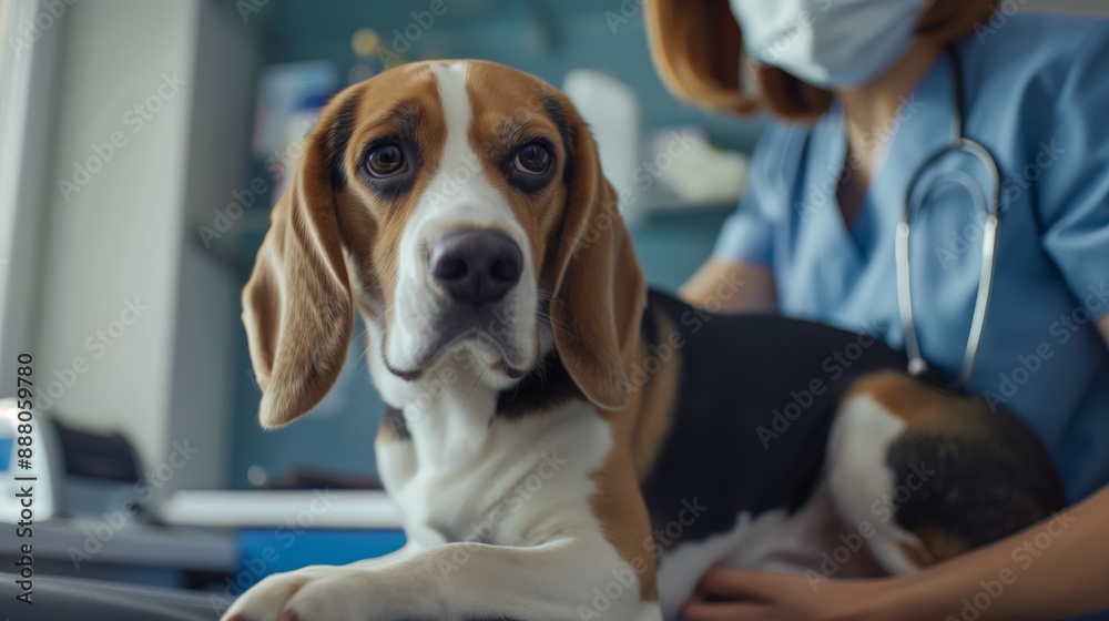 © BlackBird Studio - Dog being seen by a veterinarian © BlackBird Studio - Dog being seen by a veterinarian